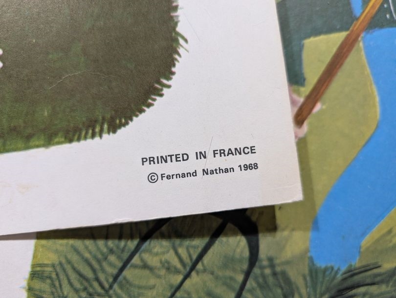 Fernand Nathan | Fernand NATHAN Editions Nine school posters, printed ...