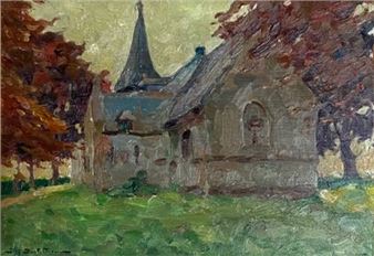 DUTILLEUX JEF Eglise à Woluwe - Jeff Dutilleux