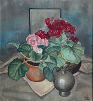 VAN HOECKE ROLAND Nature morte aux fleurs - Roland van Hoecke