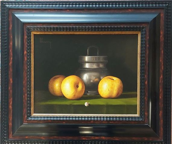 Still life with apples by Jean-Claude Chauray