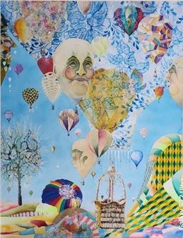 George C Elliott 40x30 Acrylic "Introduction - George C. Elliott