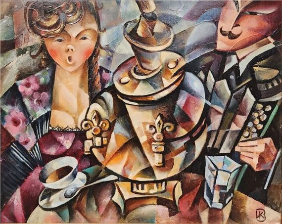 Valeri Kondratuk 16x20 O/C "Tea Time - Valery Kondratuk