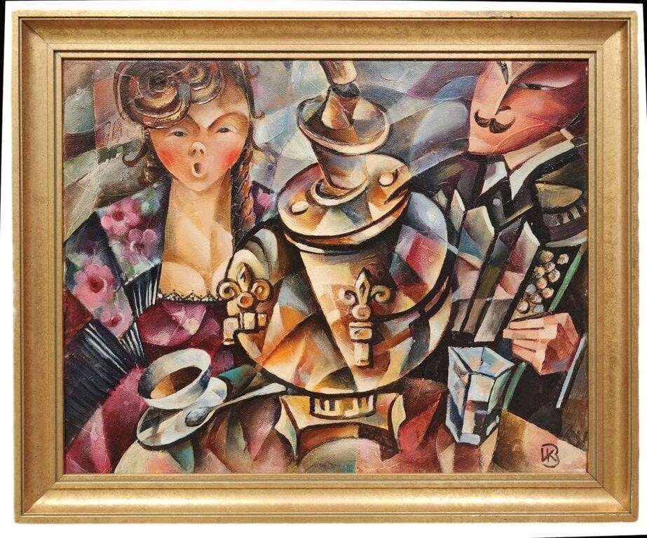 Artwork by Valery Kondratuk, Valeri Kondratuk 16x20 O/C "Tea Time, Made of O/C