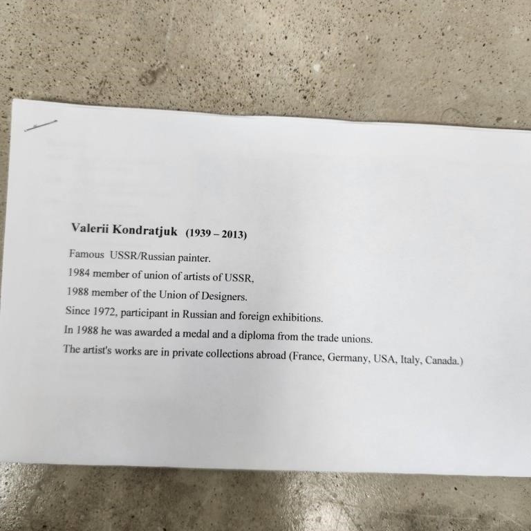 Artwork by Valery Kondratuk, Valeri Kondratuk 16x20 O/C "Tea Time, Made of O/C