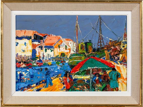 Canal à Sète by Ernest Audibert