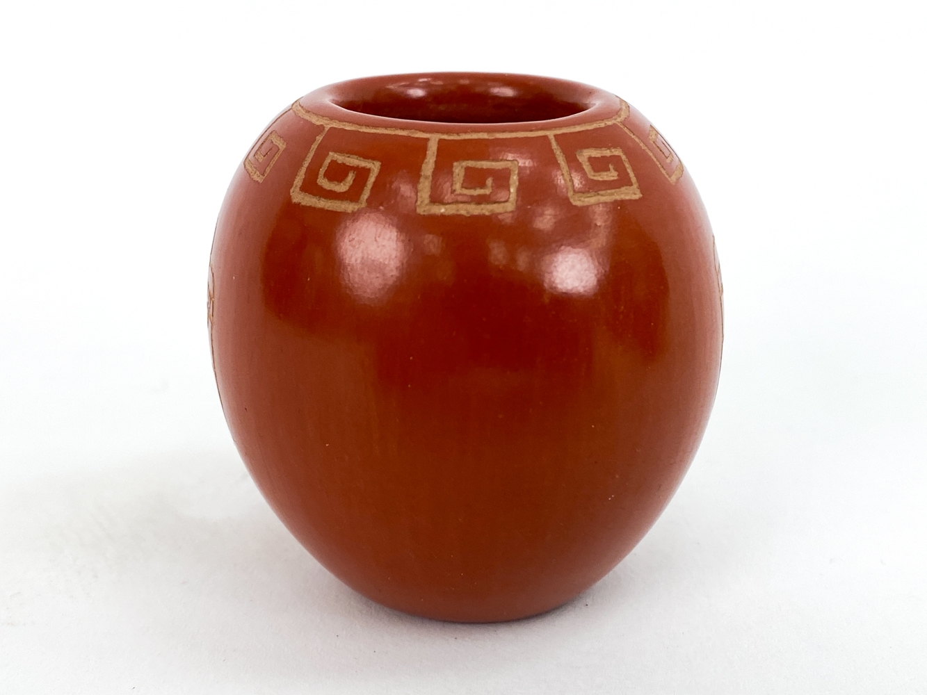 Artwork by Santa Clara Pueblo, 3) SAN ILDEFONSO & SANTA CLARA PUEBLO POTTERY, Made of POTTERY