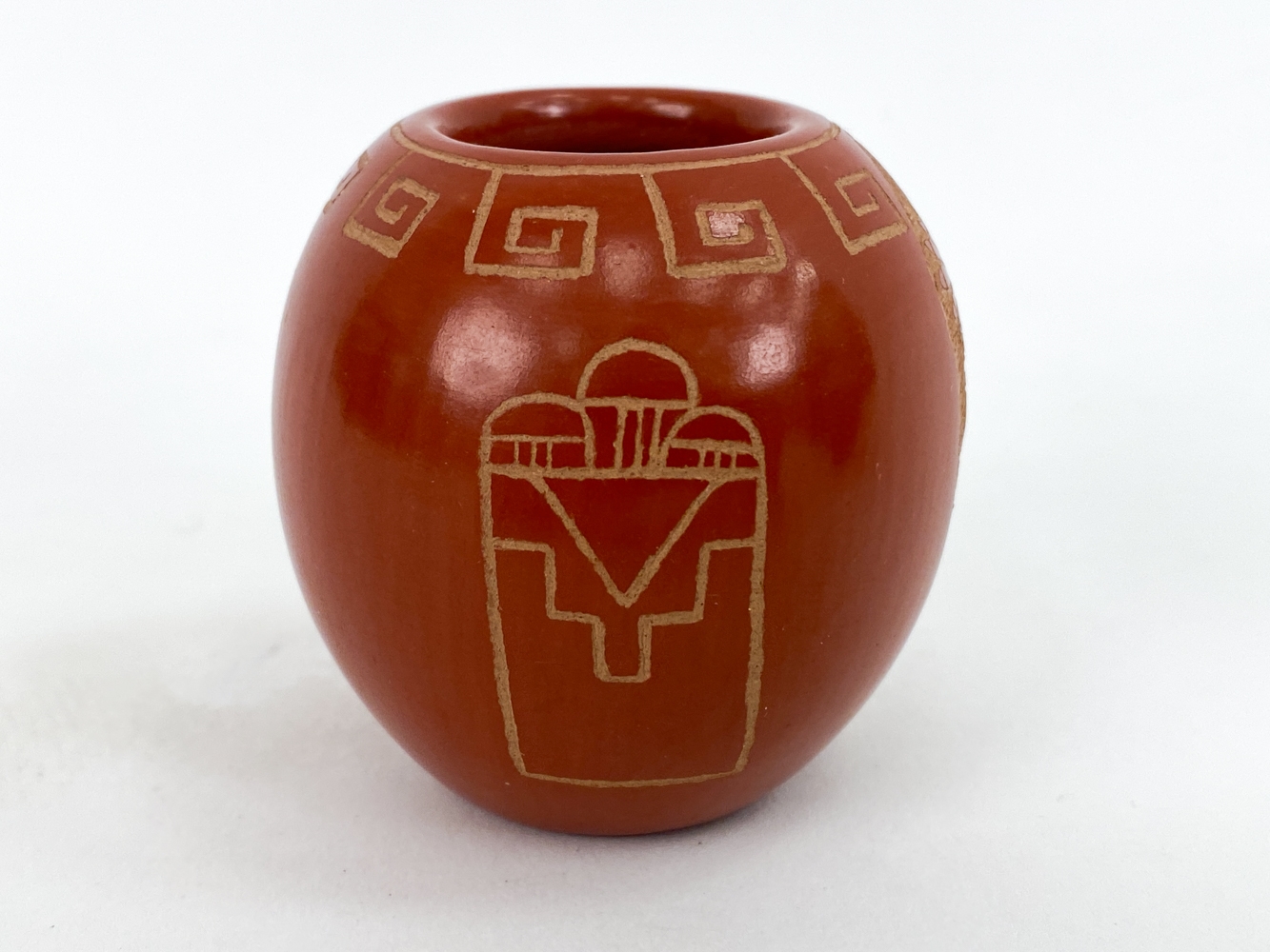 Artwork by Santa Clara Pueblo, 3) SAN ILDEFONSO & SANTA CLARA PUEBLO POTTERY, Made of POTTERY