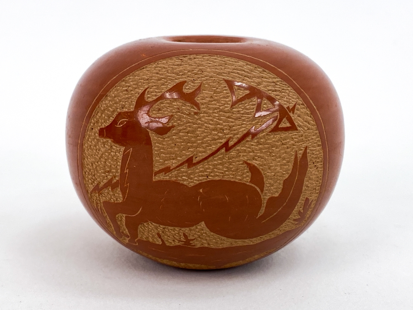 Artwork by Santa Clara Pueblo, 3) SAN ILDEFONSO & SANTA CLARA PUEBLO POTTERY, Made of POTTERY