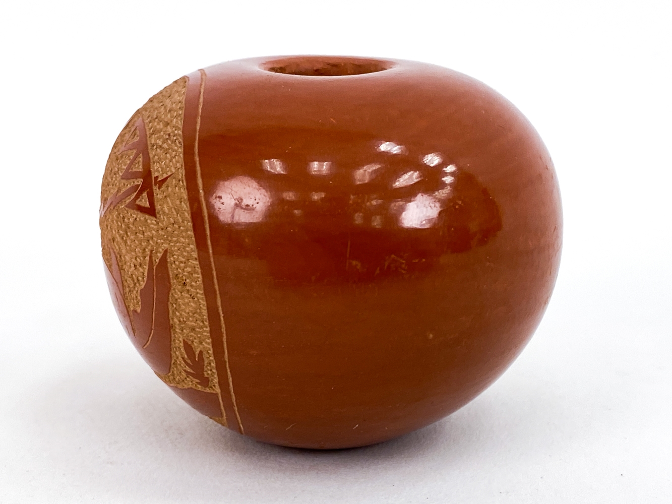 Artwork by Santa Clara Pueblo, 3) SAN ILDEFONSO & SANTA CLARA PUEBLO POTTERY, Made of POTTERY