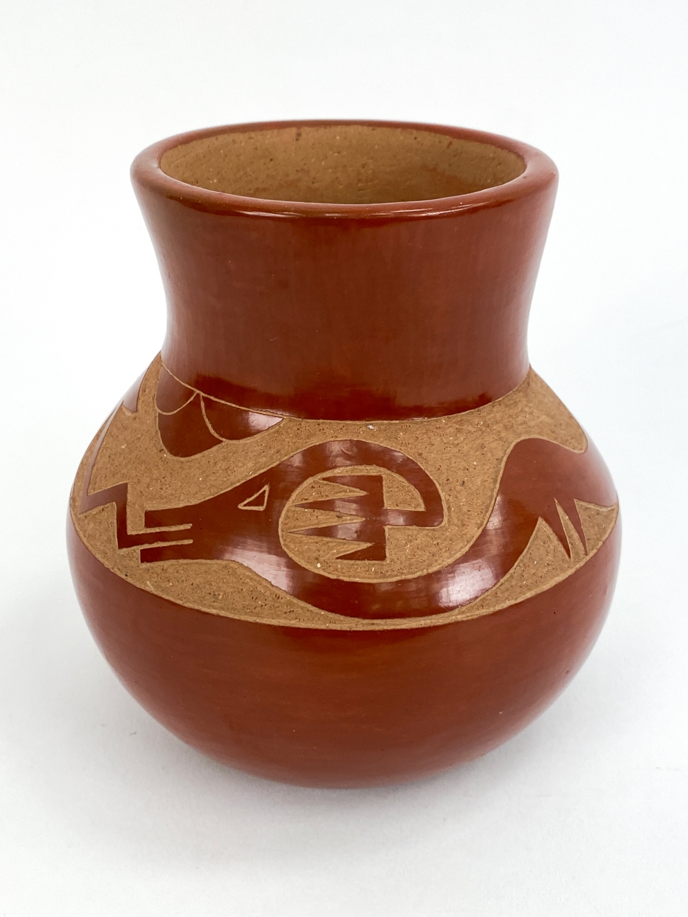 Artwork by Santa Clara Pueblo, 3) SAN ILDEFONSO & SANTA CLARA PUEBLO POTTERY, Made of POTTERY