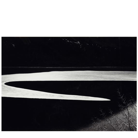 Ice on Ellery Lake, Sierra Nevada, California