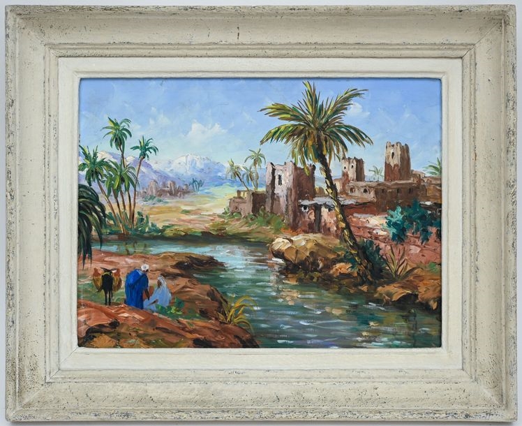 Max Flegier | Attributed to Max FLEGIER View of the Kasbah Oil on ...