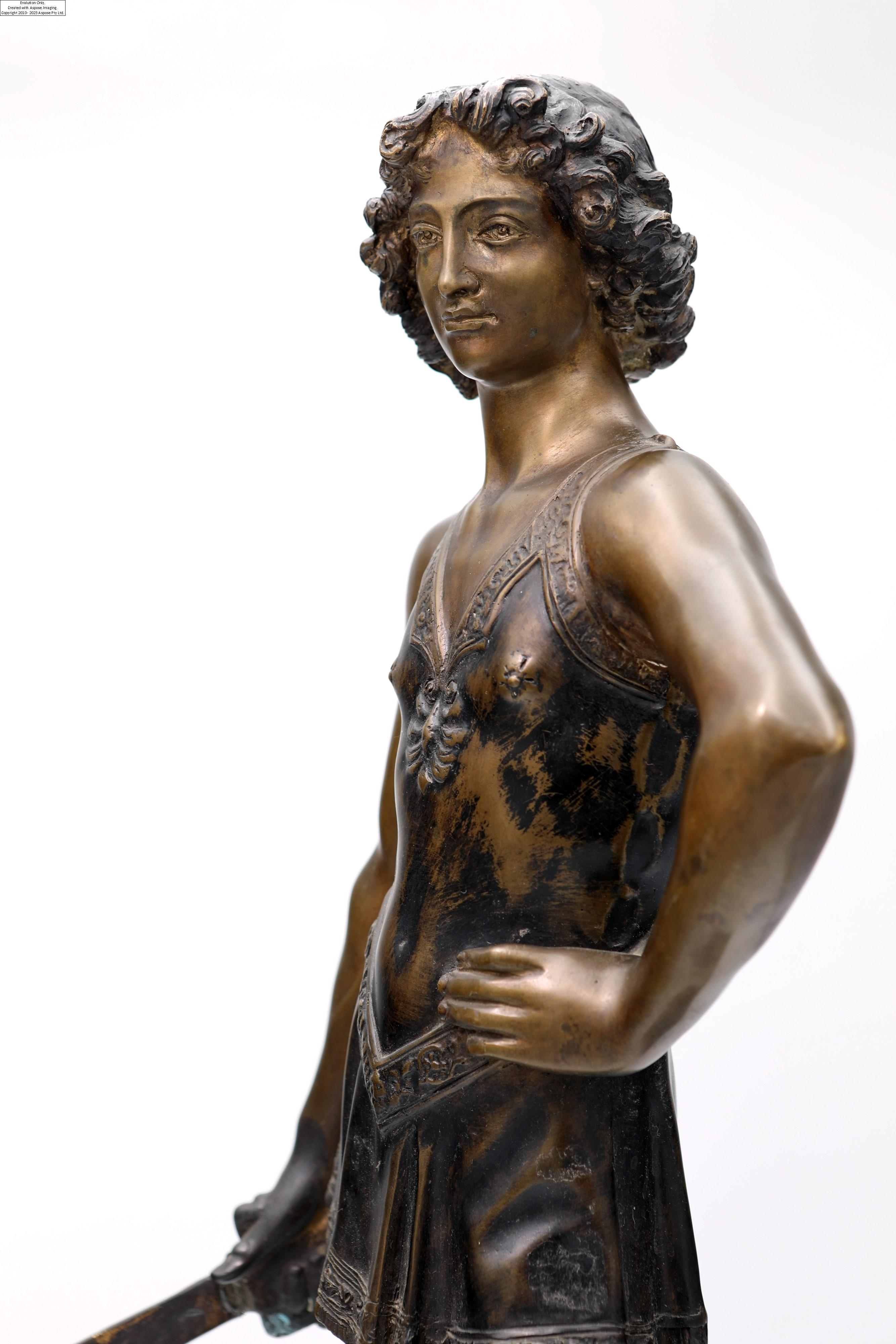 Artwork by Andrea del Verrocchio, David (da Andrea del Verrocchio, Made of Ritratto