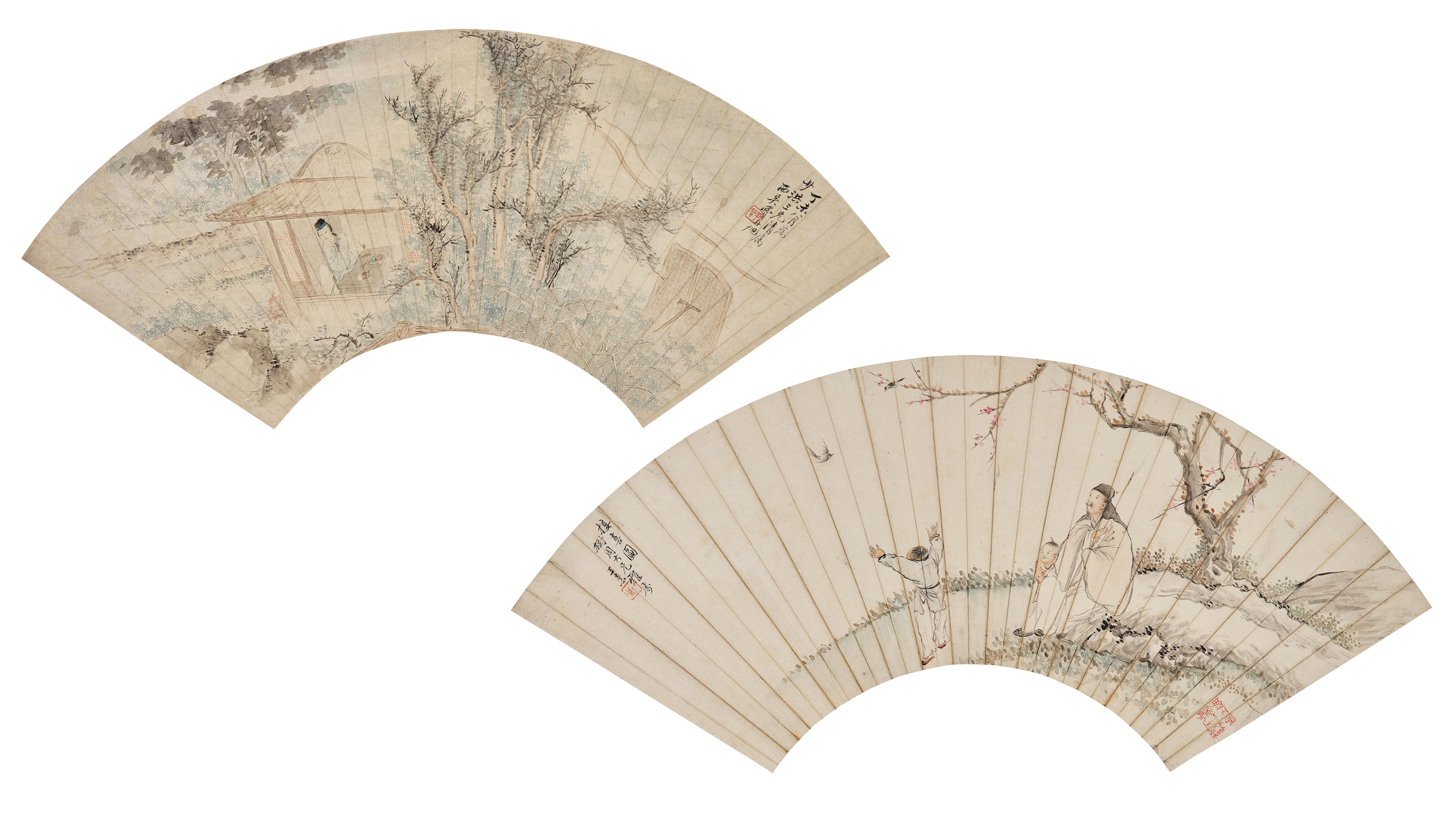 Artwork by Wang Yun, Fei Danxu, Wang Yun, Fei Danxu, Figures, Made of ink and colour on paper