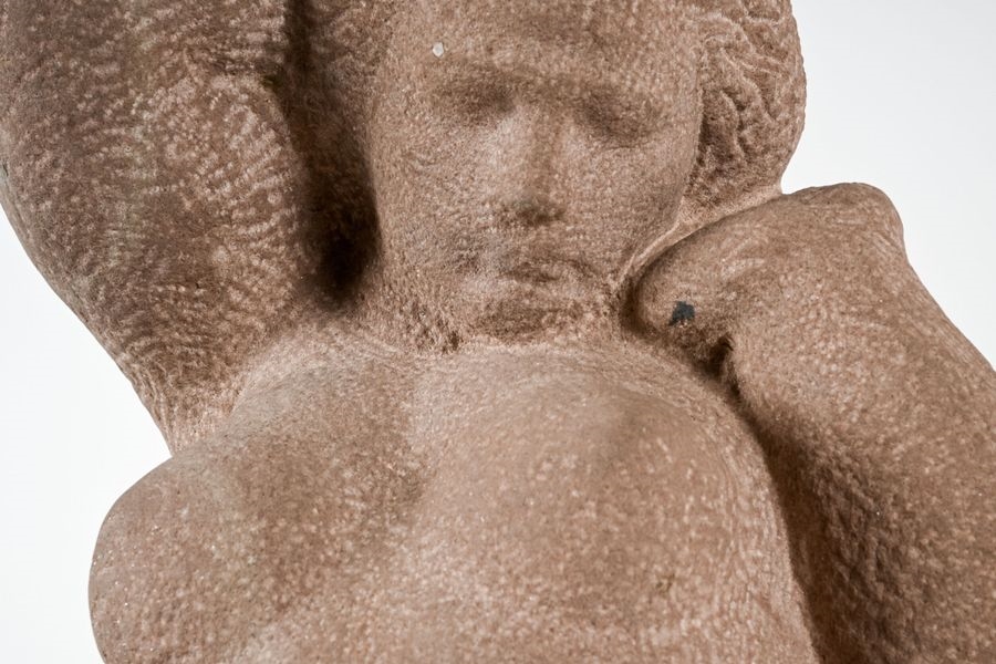 Artwork by Eugène-Henri Duler, Nude young woman, Made of Stone sculpture