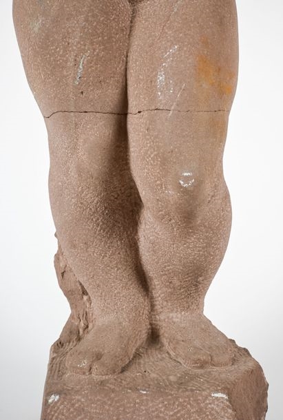 Artwork by Eugène-Henri Duler, Nude young woman, Made of Stone sculpture