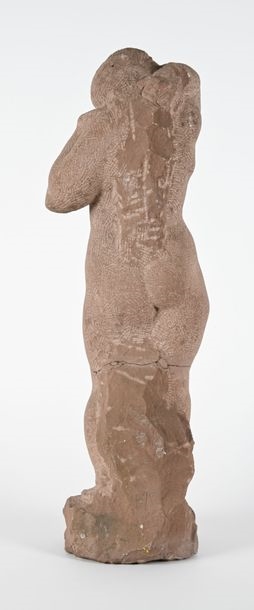 Artwork by Eugène-Henri Duler, Nude young woman, Made of Stone sculpture