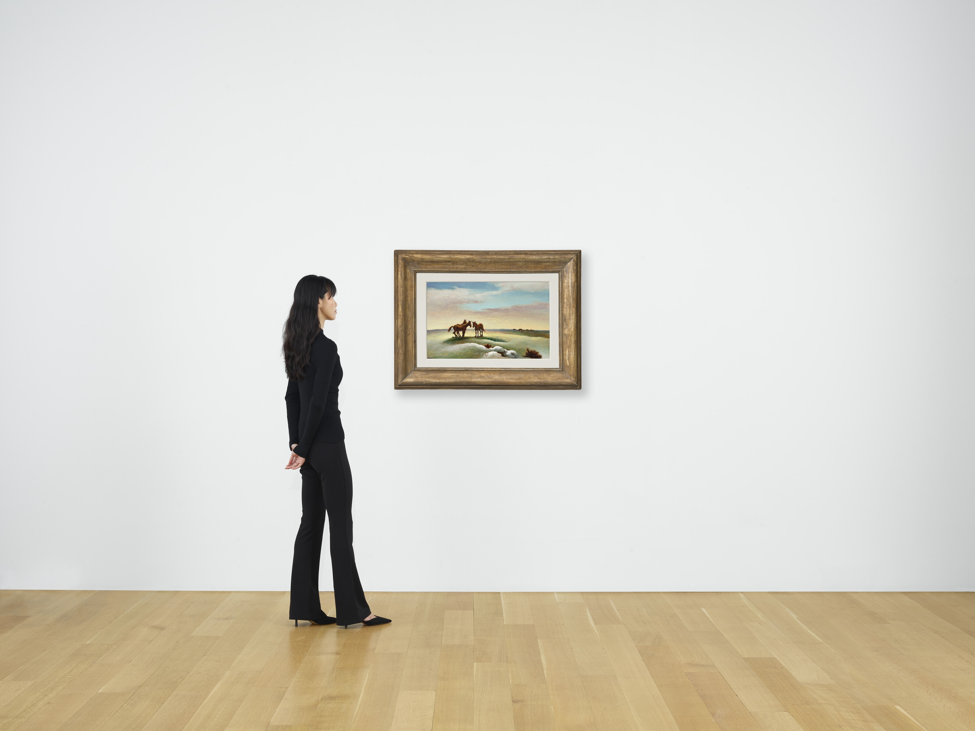 Artwork by Thomas Hart Benton‏, Conversation, Made of Canvas mounted on masonite