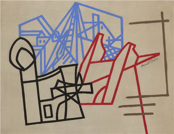Stuart Davis | Gloucester (Davits) (Circa 1932) | MutualArt
