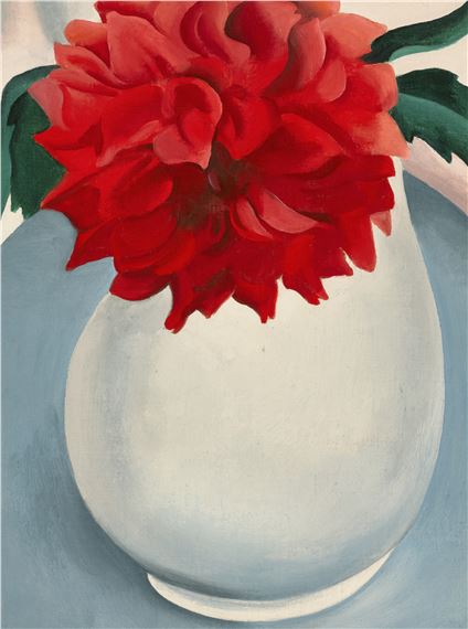 White Pitcher—Red Flower by Georgia O'Keeffe, Painted in 1920