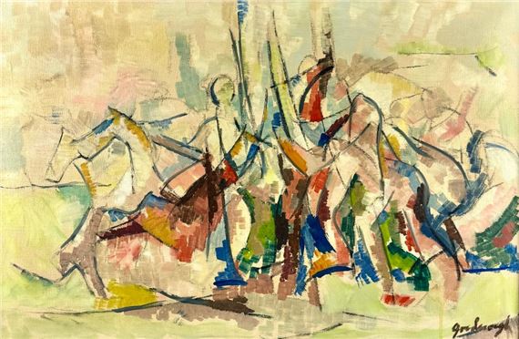 Robert Goodnough | Summer V Oil by Robert Goodnough (1917) | MutualArt