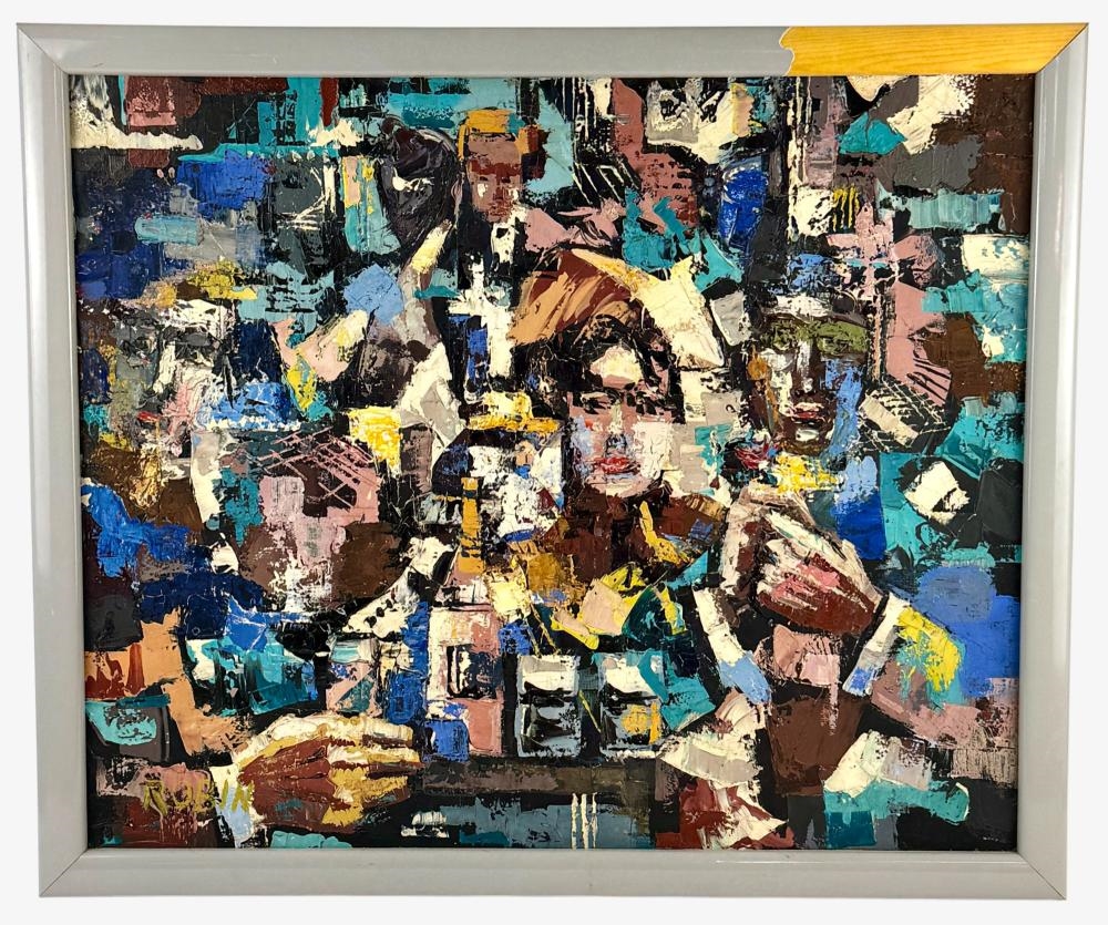 Artwork by Gabriel Robin, Pair of Modernist Works, Made of oil on canvas