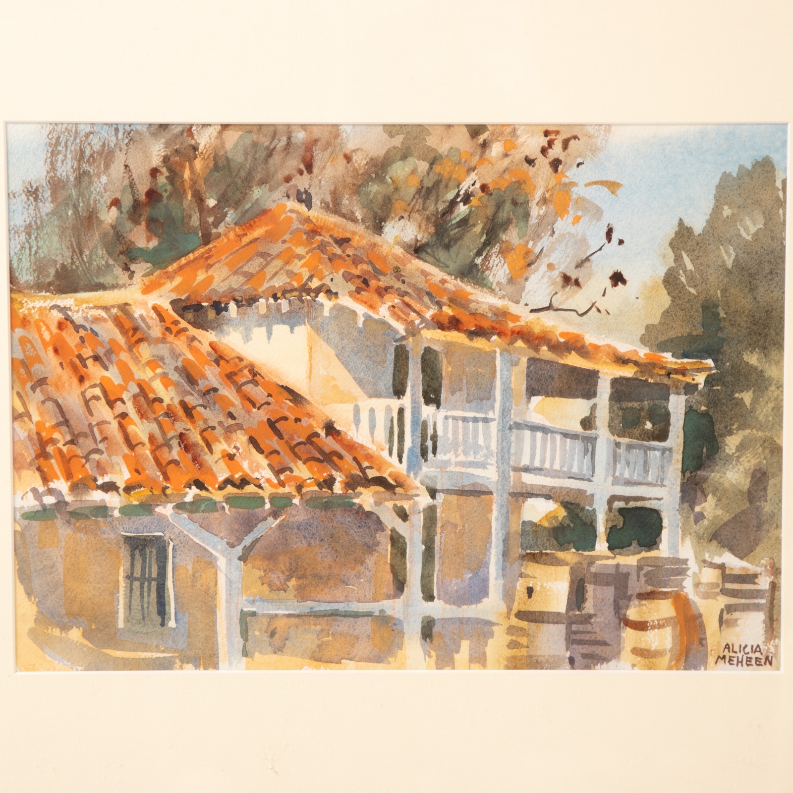 Artwork by Alicia Meheen, Three Framed Artworks, Made of watercolor on paper