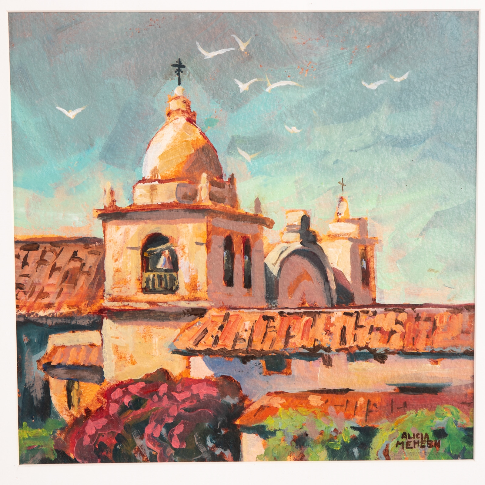 Artwork by Alicia Meheen, Three Framed Artworks, Made of watercolor on paper