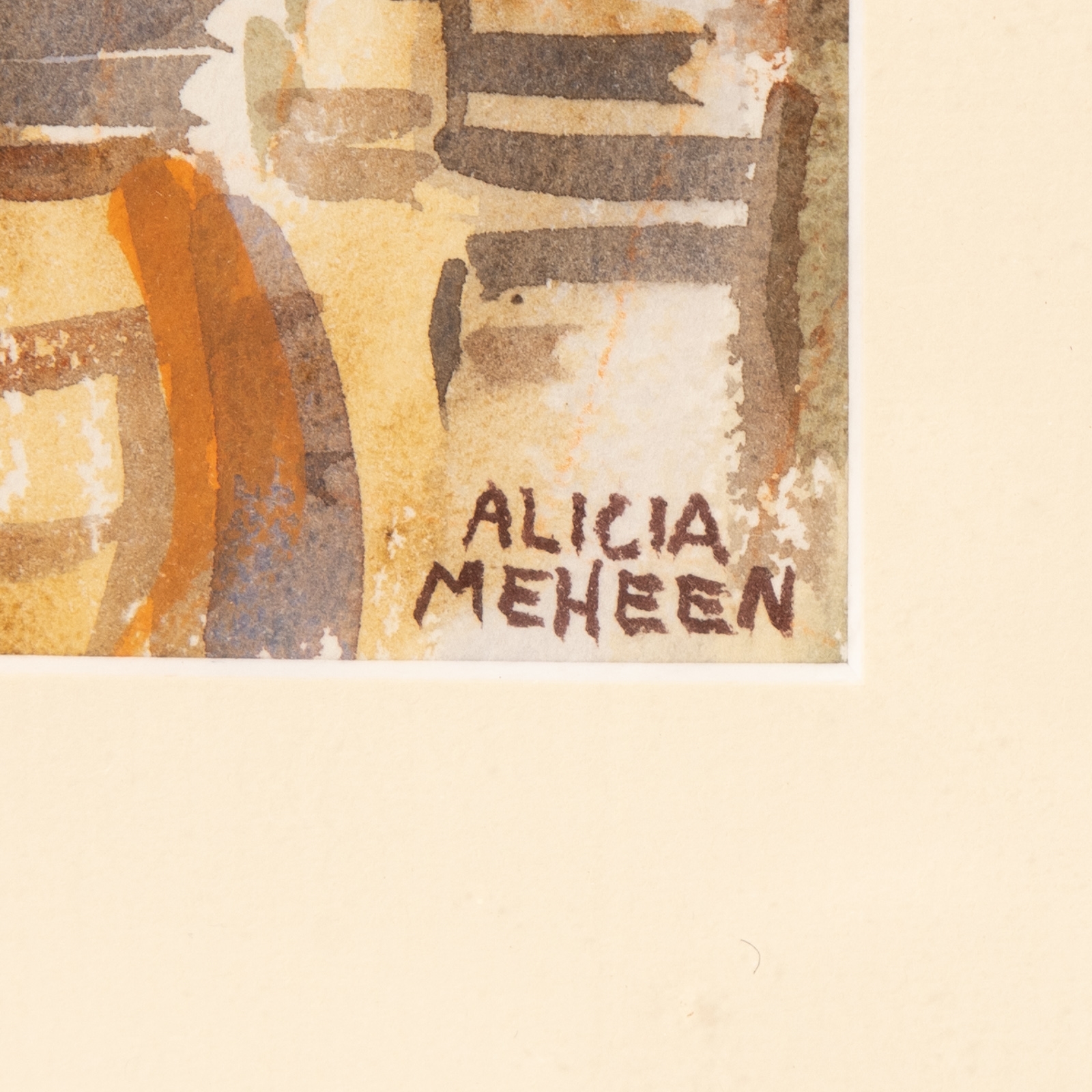 Artwork by Alicia Meheen, Three Framed Artworks, Made of watercolor on paper