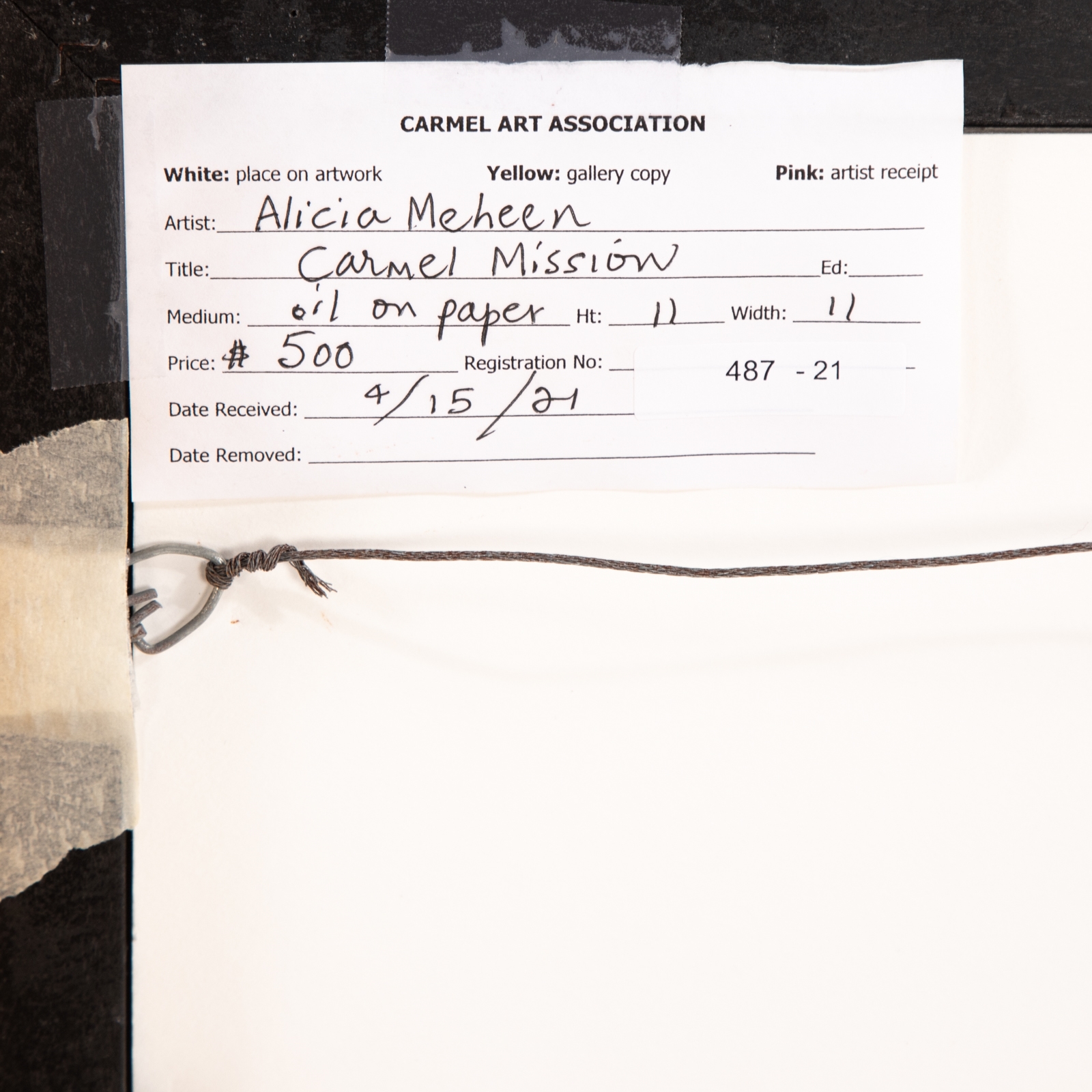 Artwork by Alicia Meheen, Three Framed Artworks, Made of watercolor on paper