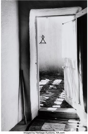 Doorway and Sunlight, O'Keeffe, Abiquiú, New Mexico by Myron Wood, 1980