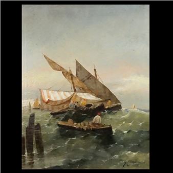 Boats at Sea - J. Claiton
