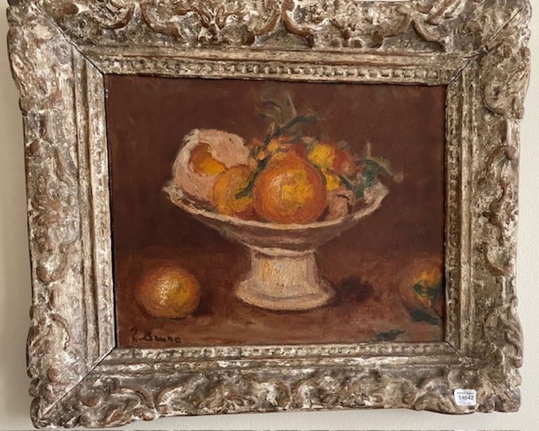 Artwork by Pierre Brune, Still life with orange compote, Made of oils on board and canvas