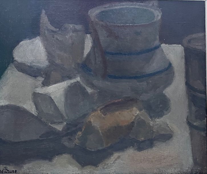Artwork by Pierre Brune, Still life with orange compote, Made of oils on board and canvas