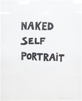 ‘Naked self portrait - Bella Freud