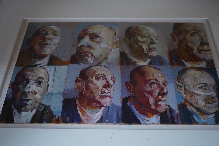 Phil Tyler | A collection of six oils and mixed medias to include: Phil ...