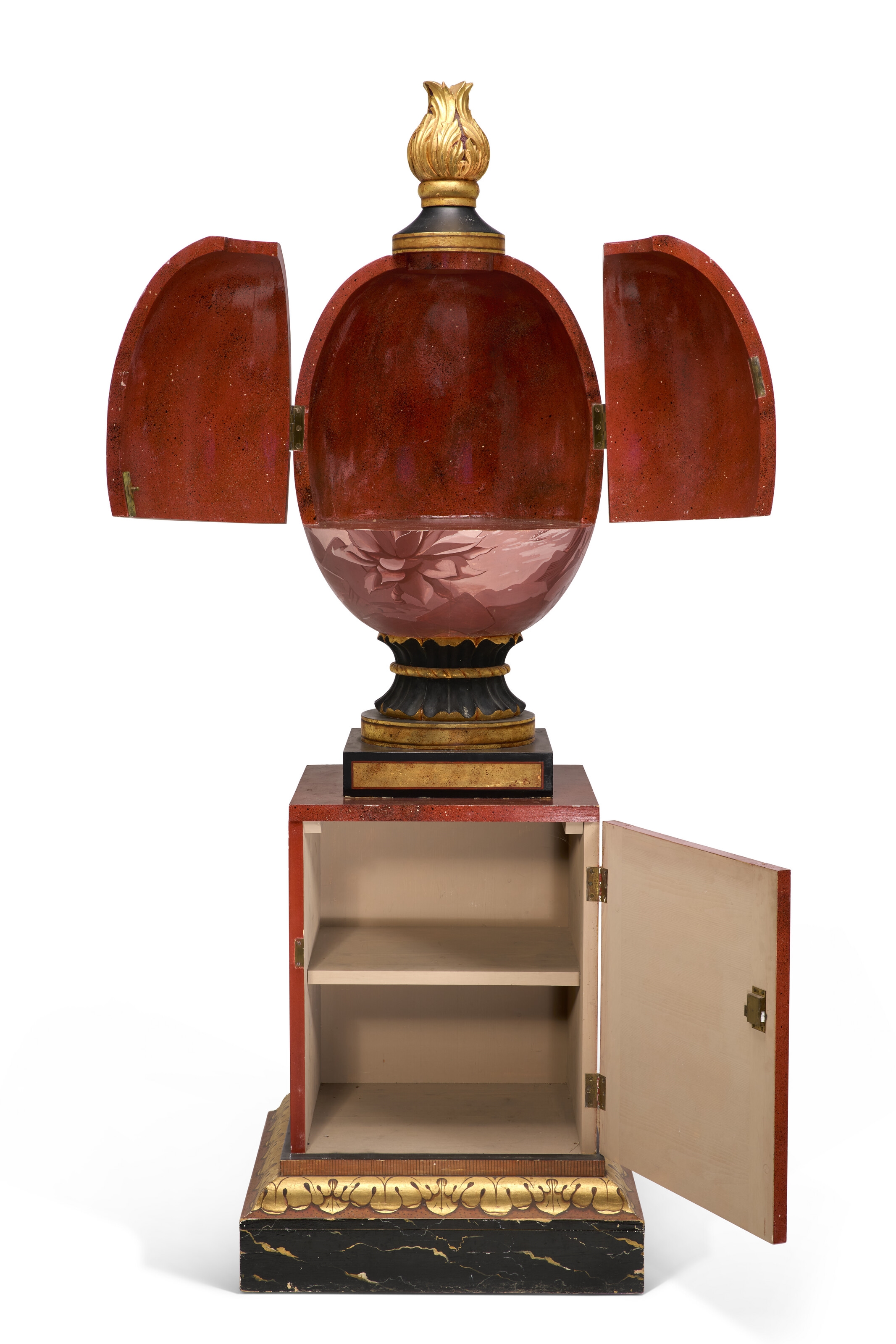 Graham Rust | A POLYCHROME-PAINTED AND PARCEL-GILT COCKTAIL CABINET AND ...