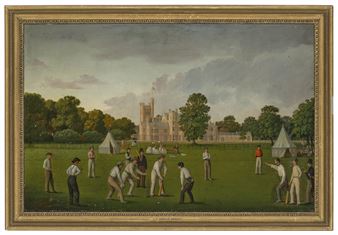 A Cricket Match, with Canford Manor beyond - Thomas Bremond