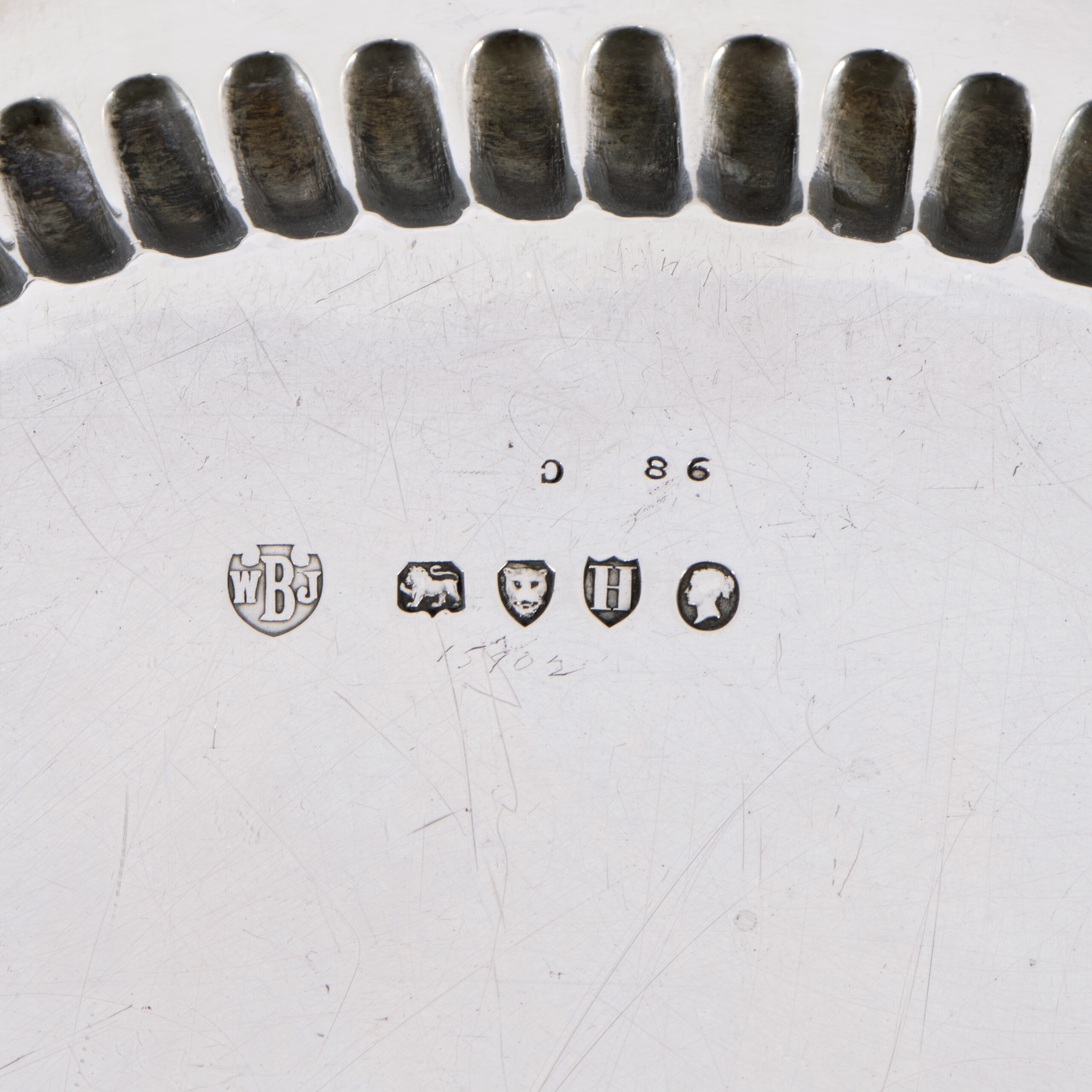 Artwork by John Barnard, A VICTORIAN SILVER TRAY