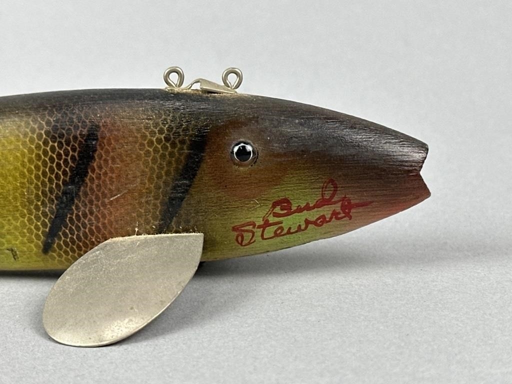 Bud Stewart | Early Bud Stewart Spearing Decoy | MutualArt