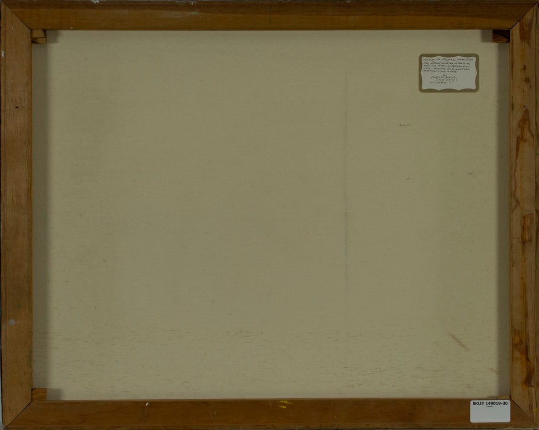 Artwork by Evelyn S. Dubiel, Farming in Pomfret, CT (titled on label, Made of oil on canvas