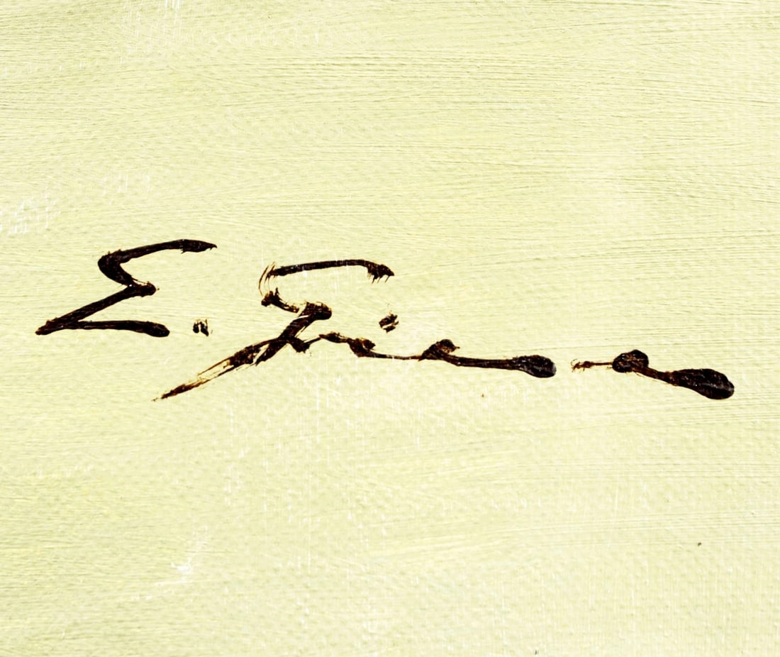 Artwork by Erich Griese, River Landscape, Made of oil on canvas