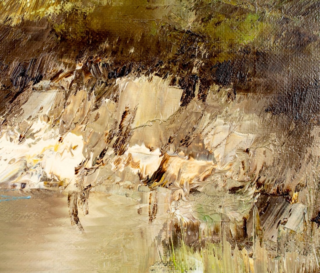 Artwork by Erich Griese, River Landscape, Made of oil on canvas