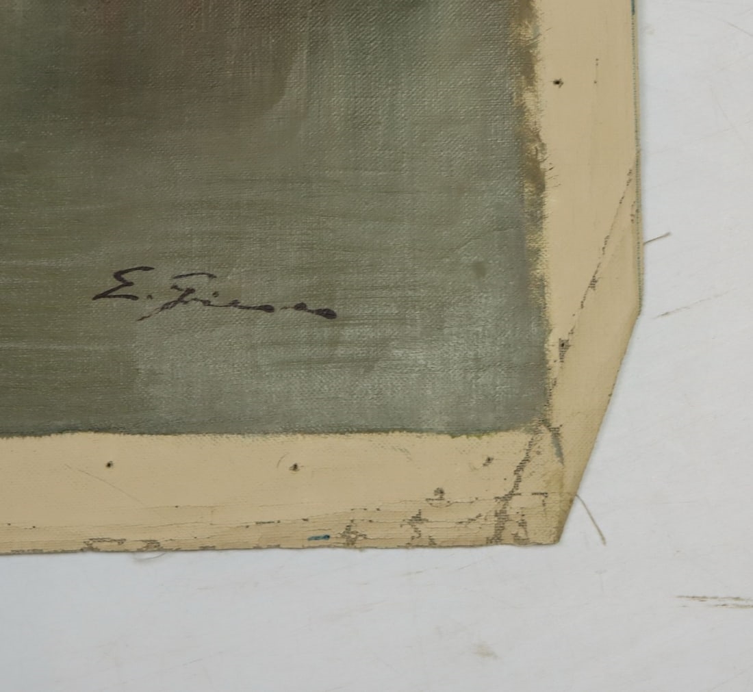 Artwork by Erich Griese, River Landscape, Made of oil on canvas