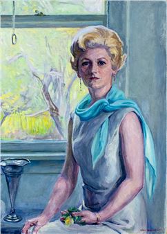 Portrait of Woman - Melba (titled on label - Emily Burling Waite