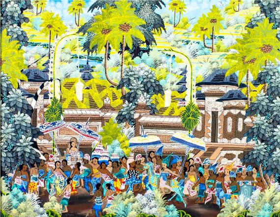 Balinese Street Scene - Nydarta Penessanan Kloo