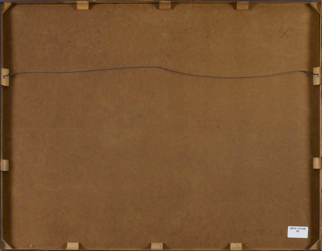 Artwork by Nydarta Penessanan Kloo, Balinese Street Scene, Made of oil on board