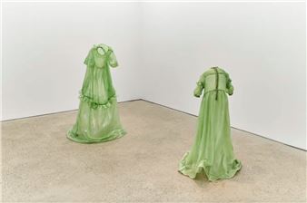 Artist Creates Victorian Fiberglass Gowns That Are Hauntingly Empty and Rigid