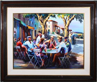 Partie de Cartes, - Christian Jequel