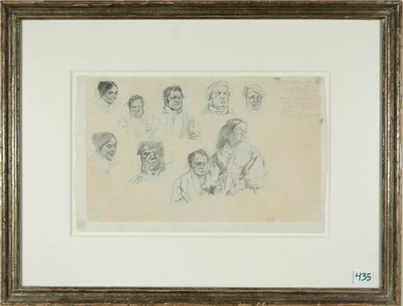 Head Studies. by Eugène Delacroix, 2009